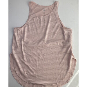 APANA WOMENS Size small ACTIVE TANK TOP SHIRT pink mesh breathable gym athletic